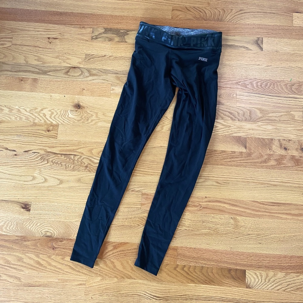 PINK XS black leggings